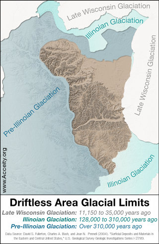 Map of Driftless Region