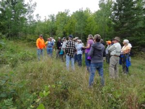 A property tour by a landowner