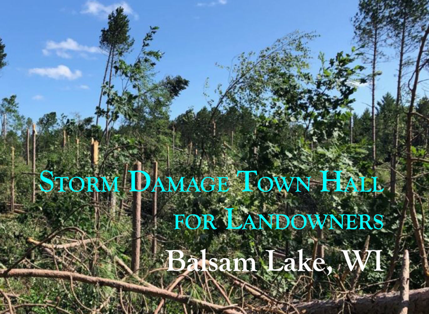 Storm Damage Town Hall Balsam Lake